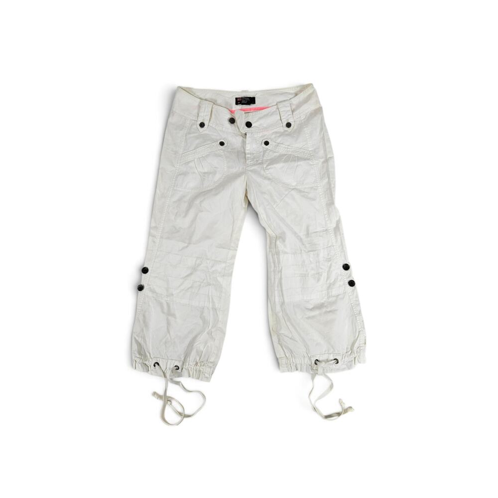 Y2k Diesel Baggy Capri Cargo Pants White Vintage - Size 27